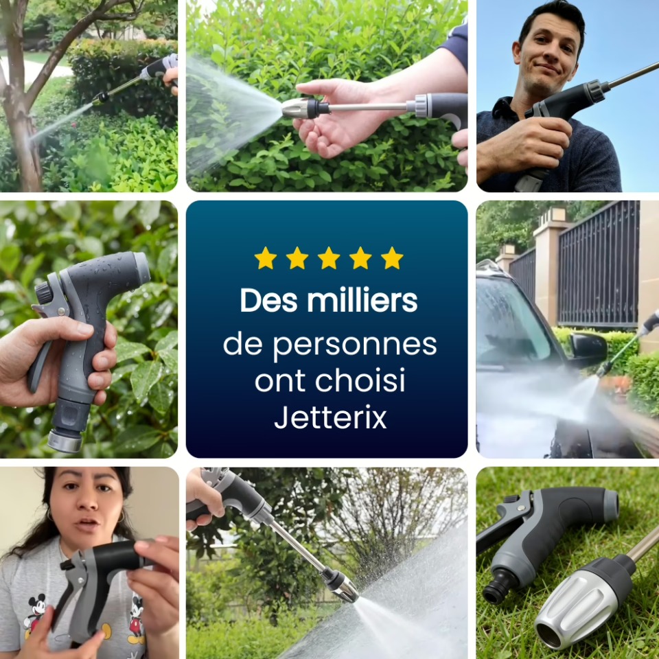 Jetterix utilisations voiture terrasse jardin